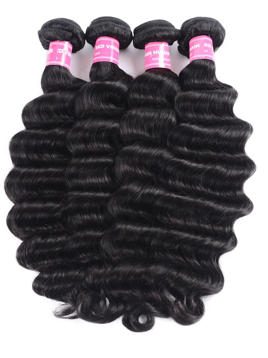 3pcs Deep Wave Virgin Human Hair
